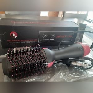 Hot air blow dryer styling  brush